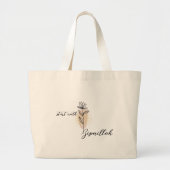 Line Art Flower Start met Bismillah Grote Tote Bag (Voorkant)