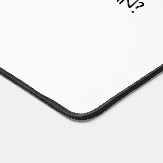 Line Art Frenchie: uw aangepaste tekst hier Bureaumat (Hoek)