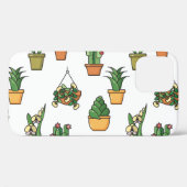 Line Art Houseplants:  naadloos Case-Mate iPhone Case (Achterkant (horizontaal))