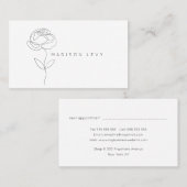 Line Art Ink Modern Native Artisan Business Afsprakenkaartje (Voorkant / Achterkant)