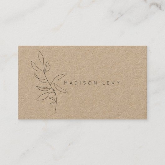 Line Art Ink Modern Native Artisan Business Appoi Afsprakenkaartje (Voorkant)