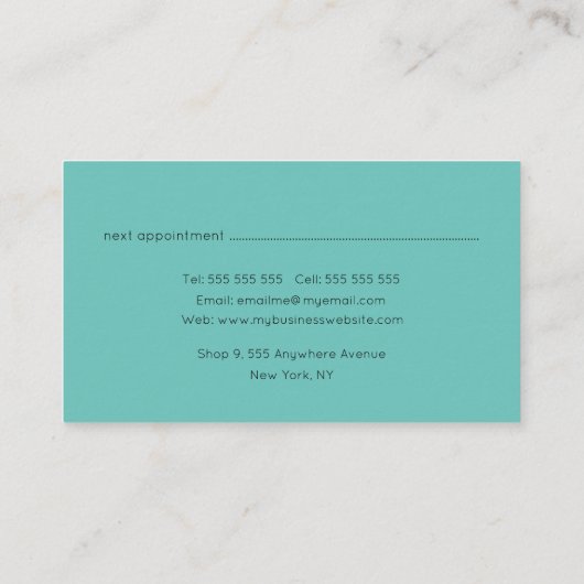 Line Art Ink Modern Native Artisan Business Appoi Afsprakenkaartje (Achterkant)