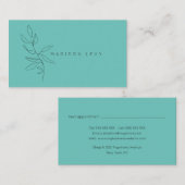 Line Art Ink Modern Native Artisan Business Appoi Afsprakenkaartje (Voorkant / Achterkant)