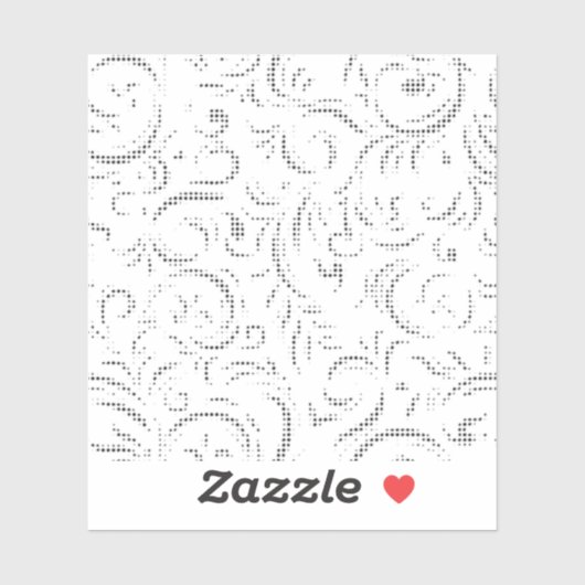 Line art, Kangaroo, Ghost Custom-Cut Vinyl Sticker (Vel)