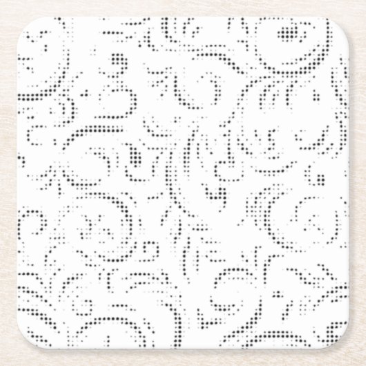 Line art, Kangaroo, Onderzetter Ghost Paper (Voorkant)