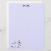 Line art konijn persoonlijk briefhoofd (Voorkant / Achterkant)