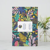 Line Art Leaves 🌿🍂 Kleurrijke moderne zeepfolie (Staand voorkant)