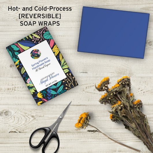 Line Art Leaves 🌿🍂 Kleurrijke moderne zeepfolie