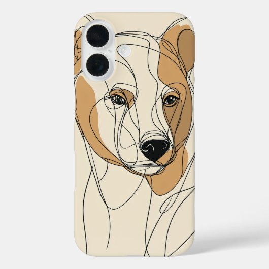Line Art Lioness Case-Mate iPhone Case (Achterkant)