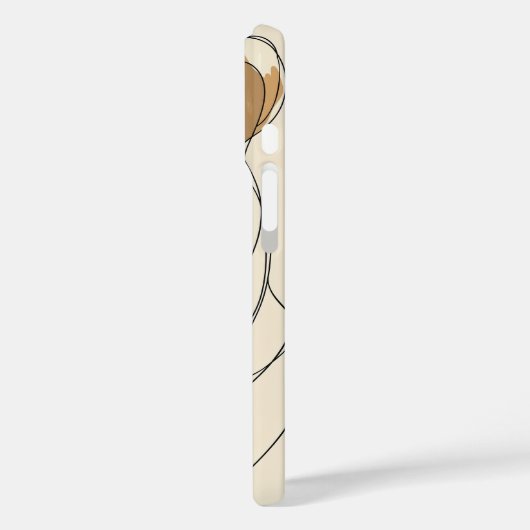 Line Art Lioness Case-Mate iPhone Case (Achterkant / Links)