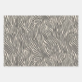 Line Art Natuur-geïnspireerde geometrische zwart e Inpakpapier Vel (Voorkant 3)