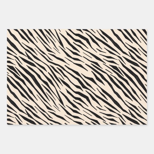 Line Art Natuur-geïnspireerde geometrische zwart e Inpakpapier Vel (Voorkant)