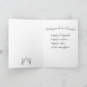 Line Art on Blue voor Chanoeka / Chanoeka Feestdagen Kaart (Binnen)