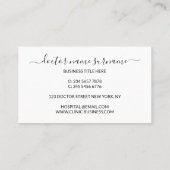 Line Art Oogarts oogartsen optometristen Visitekaartje (Achterkant)