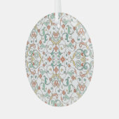 Line Art Oost-Ornament Glas Ornament (Voorkant links)