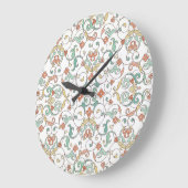  Line Art Oost-Ornament Grote Klok (Hoek)
