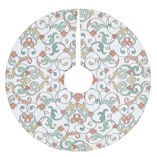 Line Art Oost-Ornament Kerstboom Rok (Voorkant)