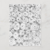 Line Art Potlood Schets Ontwerp Papierafwerking ma Briefkaart (Voorkant)