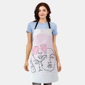 Line Art Schort (Gedragen)