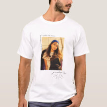 Line Art Script Afstuderen Foto T-Shirt