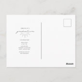 Line Art Script Graduation Party foto Briefkaart (Achterkant)