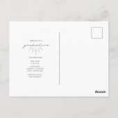 Line Art Script Graduation Party foto Briefkaart (Achterkant)