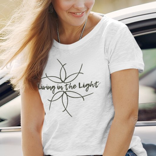 Line Art Script Typografie Christelijke kleding T-shirt