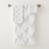 Line art, Seashell, Harp Bad Handdoek (Insitu)