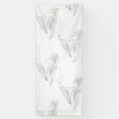 Line art, Seashell, Harp Banner (Verticaal)