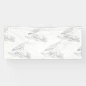 Line art, Seashell, Harp Banner (Horizontaal)