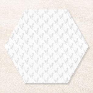 Line art, Seashell, Harp Kartonnen Onderzetters