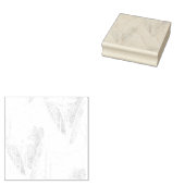 Line art, Seashell, Harp Wood Art Stamp Rubberstempel (Gestempeld)