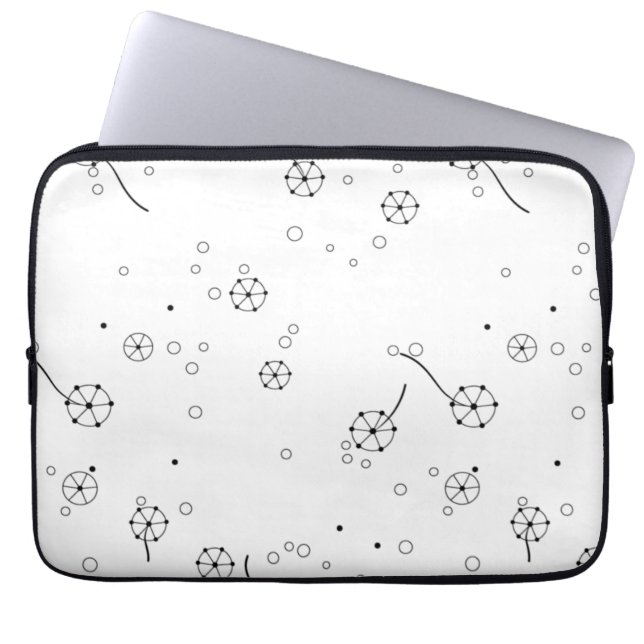 Line Art, Star Dust Electronics Bag Laptop Sleeve (Voorkant)