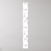 Line Art, Star Dust Pedestal Sign Poster (Voorkant)