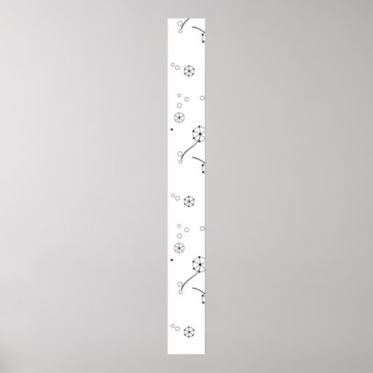 Line Art, Star Dust Pedestal Sign Poster (Voorkant)