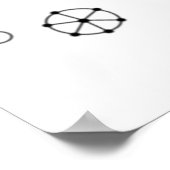 Line Art, Star Dust Pedestal Sign Poster (Hoek)