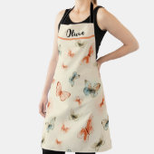 Line Art Stijlvolle vlinders Schort (Insitu)