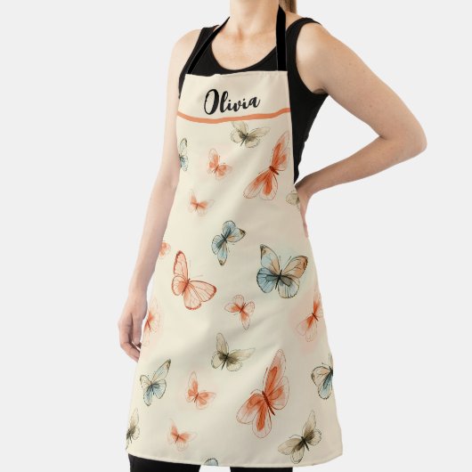 Line Art Stijlvolle vlinders Schort (Insitu)