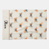 Line Art Stijlvolle vlinders Theedoek (Horizontaal)