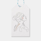 Line Art tekening - Creatief en Vruchtbaar Cadeaulabel (Voorkant)