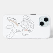 Line Art tekening - Creatief en Vruchtbaar Case-Mate iPhone Case (Achterkant (horizontaal))