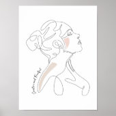Line Art tekening - Creatief en Vruchtbaar Poster (Voorkant)