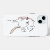 Line Art tekening van vrouw - Leef je dromen Case-Mate iPhone Case (Achterkant (horizontaal))