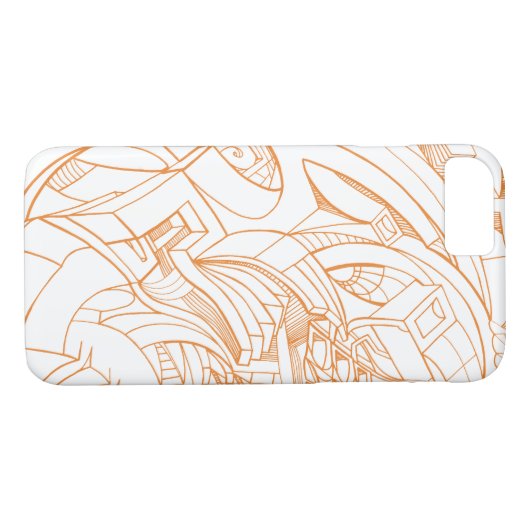 Line Art telefoonhoesje Case-Mate iPhone Case (Achterkant (Horizontaal))