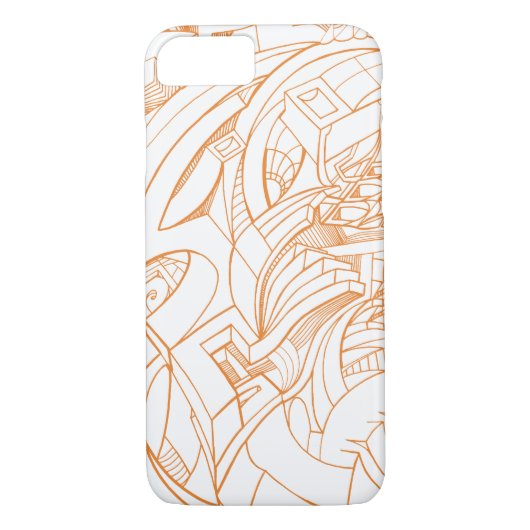 Line Art telefoonhoesje Case-Mate iPhone Case (Achterkant)