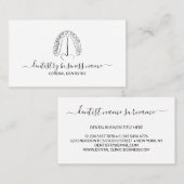 Line Art Tooth Whitening Dental Clinic Visitekaartje (Voorkant / Achterkant)