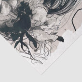 Line Art Vrouw 2 Decoupage papier (Detail)