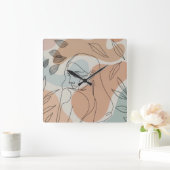 Line art vrouw verlaat klok (Huis)