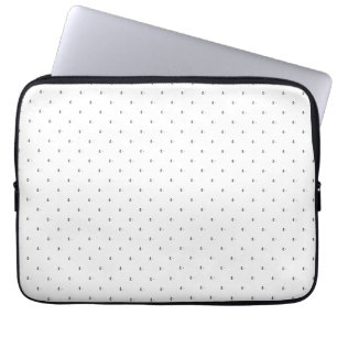 Line art, White Lila Electronics Bag Laptop Sleeve