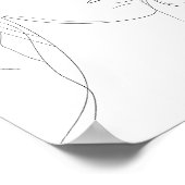 Line Art Woman minimalist Poster (Hoek)